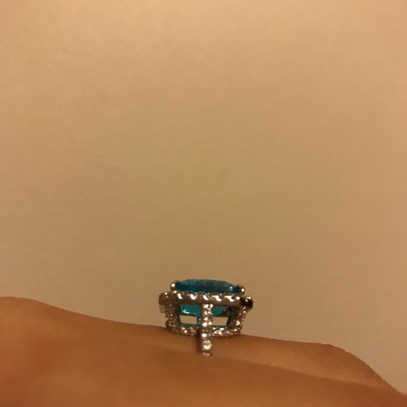 Turquoise Crystal Ring - Picture 3 of 3